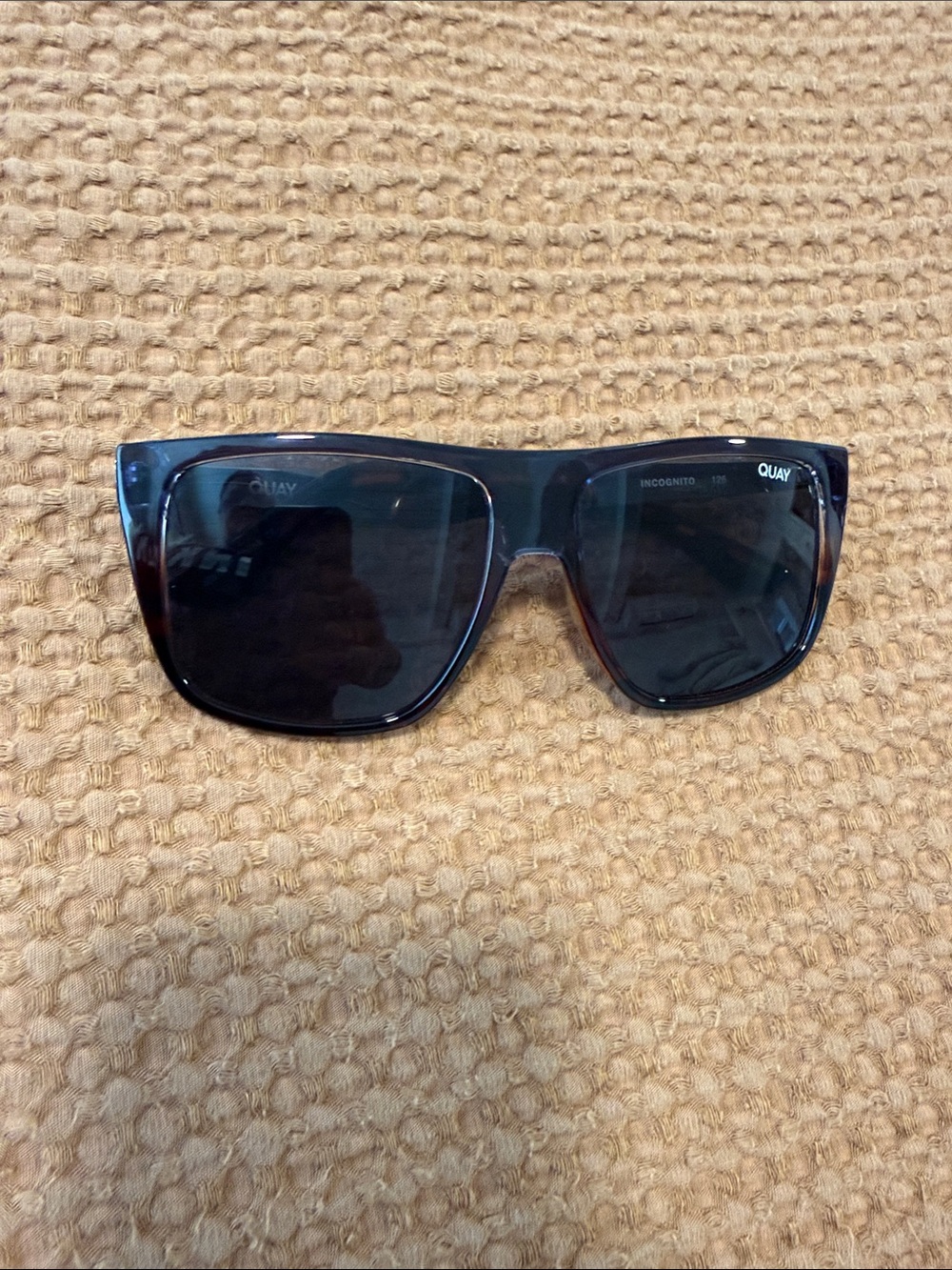 Quay Tortoiseshell Frame Sunglasses with Black Lenses